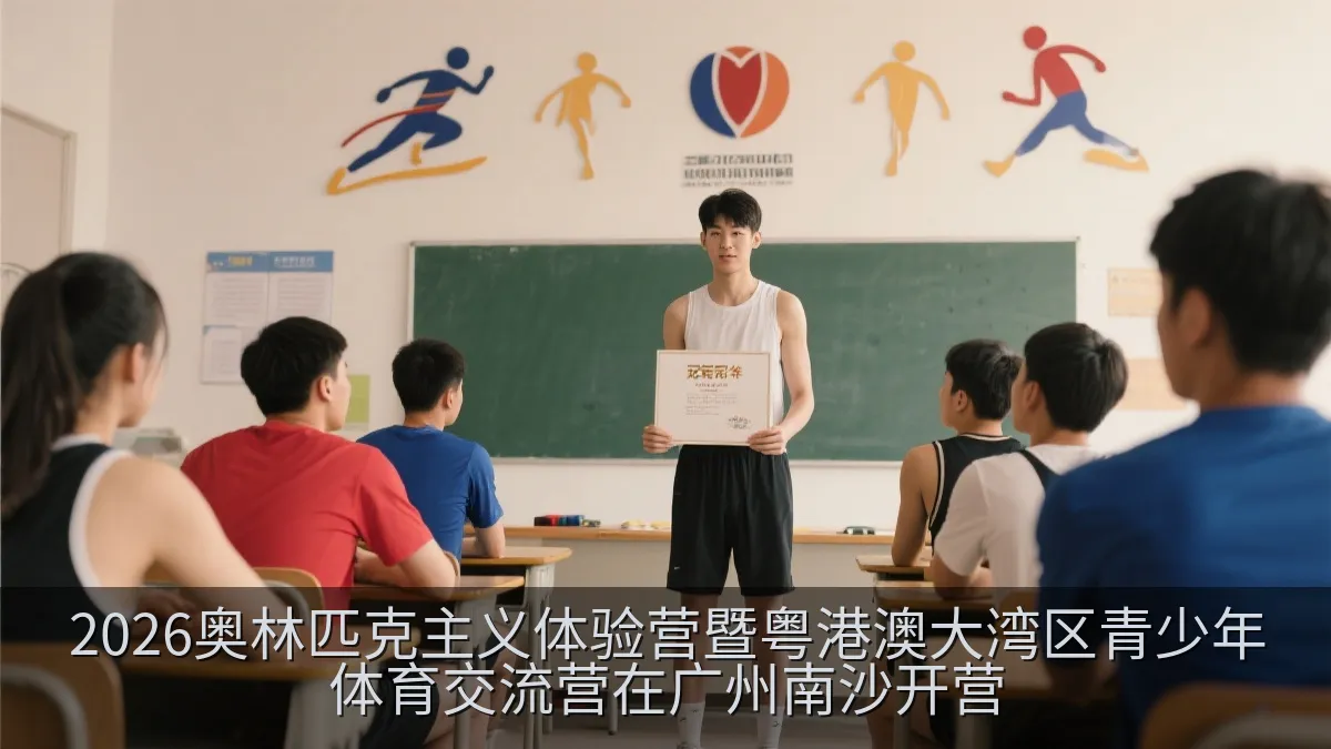青少年在体育课堂中聆听奥林匹克主题分享