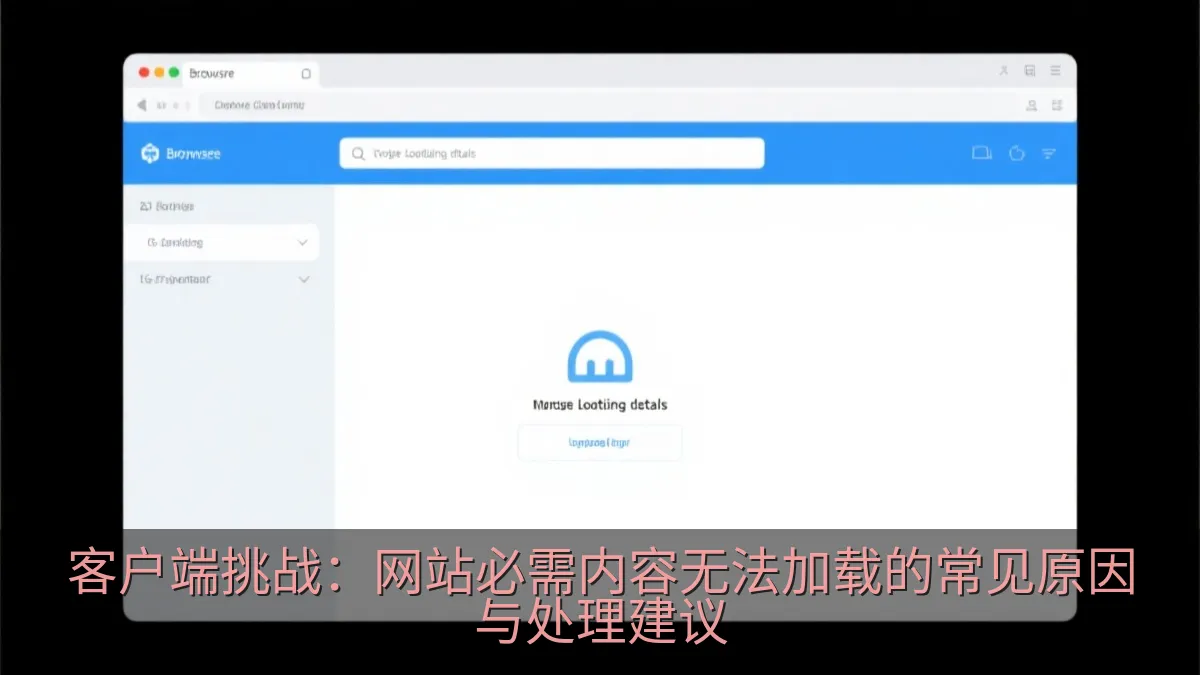 客户端挑战：网站必需内容无法加载的常见原因与处理建议